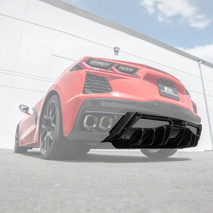 Corvette C8 Rear Bumper Add-On Diffuser Splitter Lip image 1