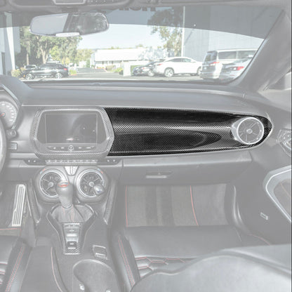2016-24 Camaro Dry Carbon Fiber Dashboard Instrument Panel Cover Replacement image 3