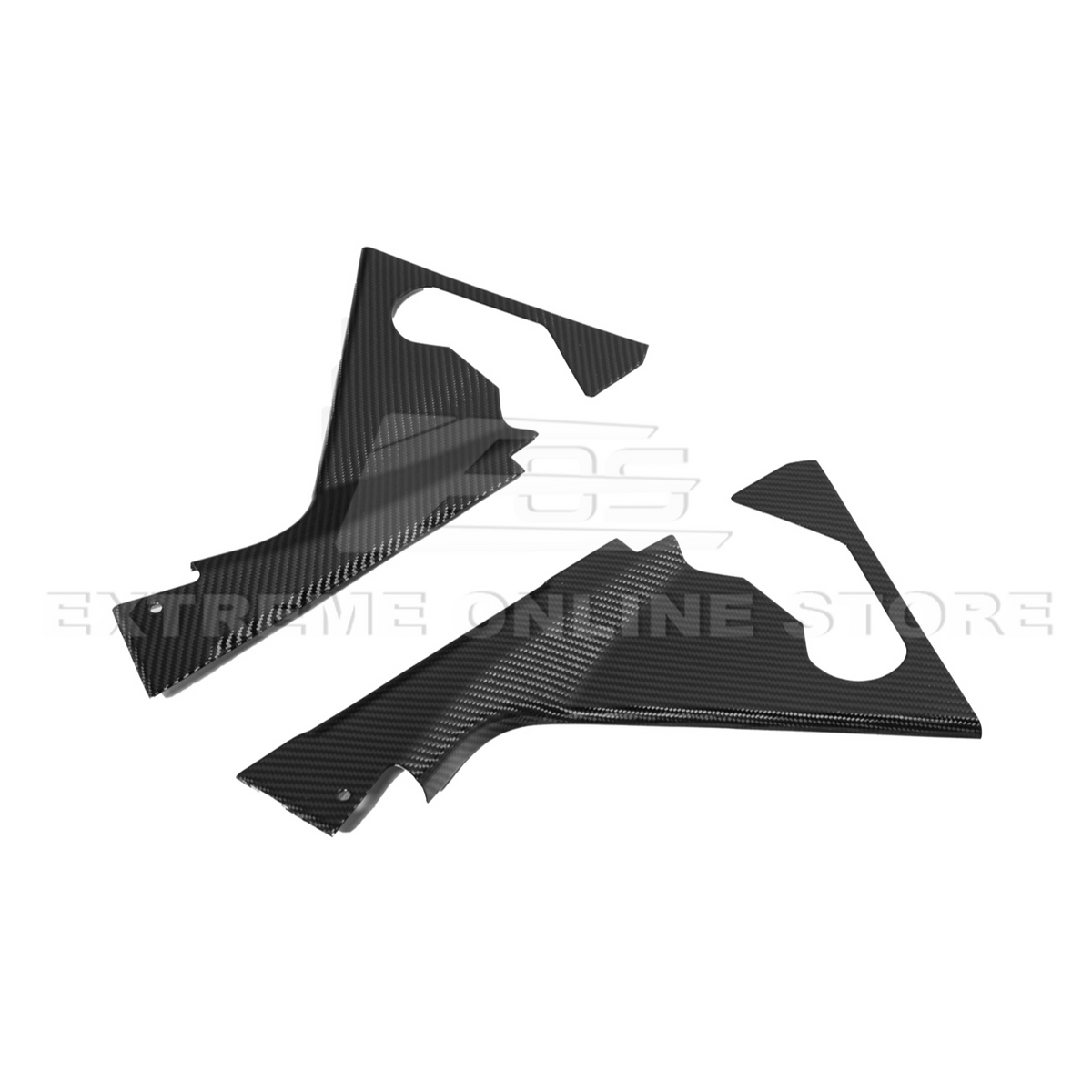 Chevrolet Corvette C8 DRY CARBON FIBER Engine Bay Corner Vent Cover image 13