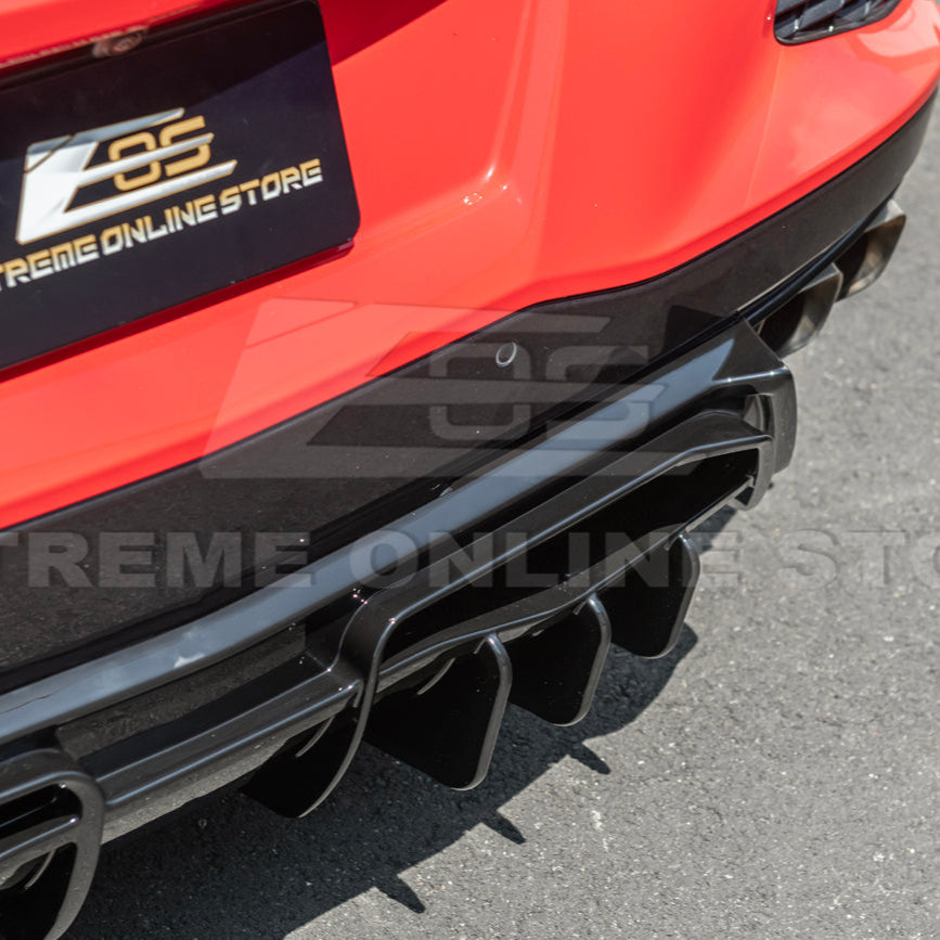 Corvette C8 Rear Bumper Add-On Diffuser Splitter Lip image 15