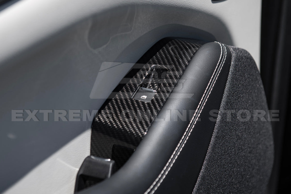 2021+ Ford Mustang Mach-E DRY Carbon Fiber Glass Lifting Cover Kit image 3