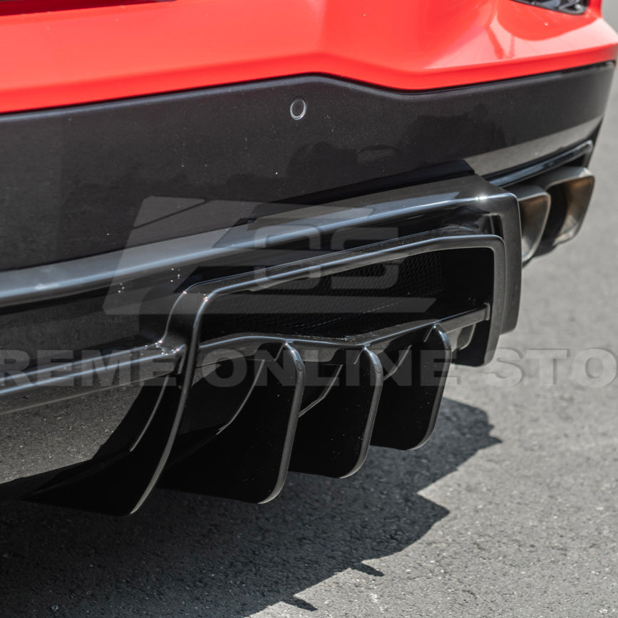 Corvette C8 Rear Bumper Add-On Diffuser Splitter Lip image 16