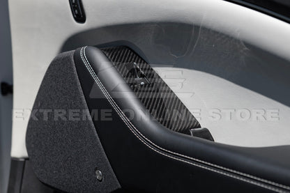 2021+ Ford Mustang Mach-E DRY Carbon Fiber Glass Lifting Cover Kit image 4