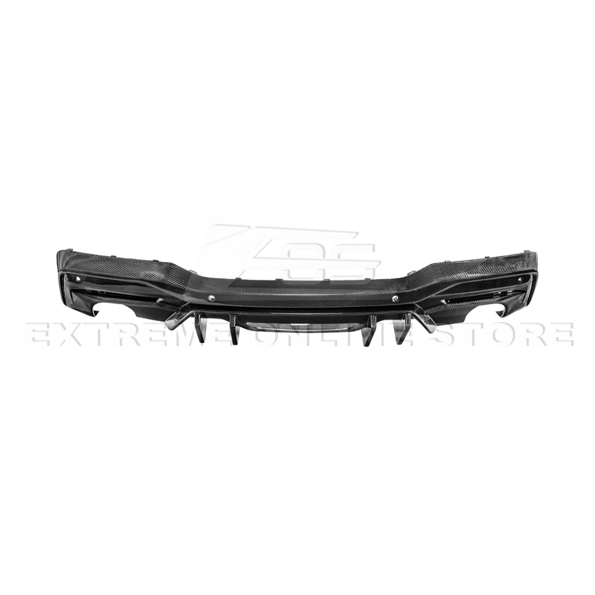 2024-Up Ford Mustang Performance V2 Carbon Fiber Rear Bumper Dual Tip Diffuser image 24