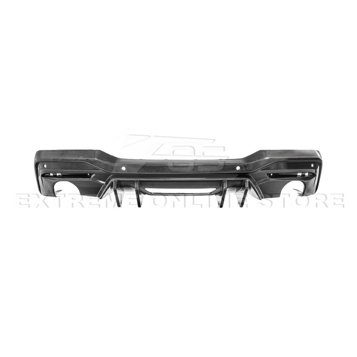 2024-Up Ford Mustang Performance V2 Carbon Fiber Rear Bumper Dual Tip Diffuser image 20