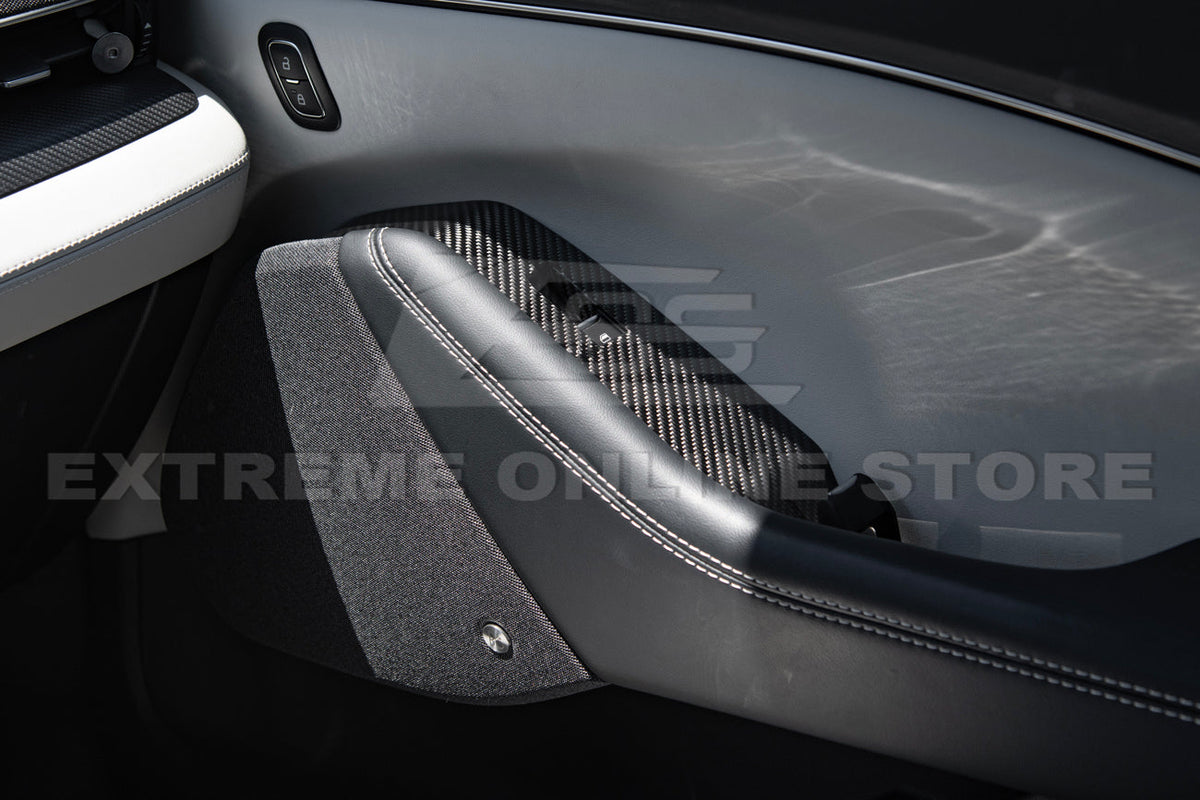 2021+ Ford Mustang Mach-E DRY Carbon Fiber Glass Lifting Cover Kit image 6