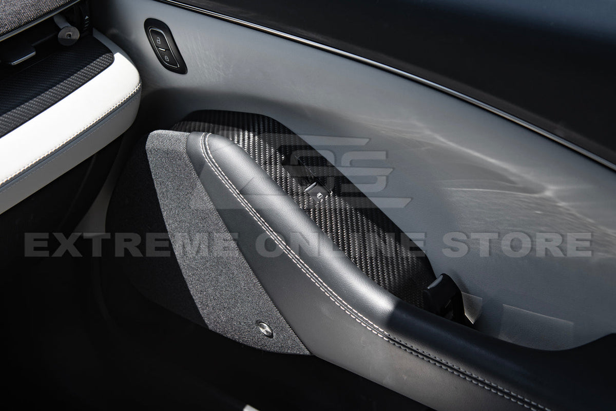 2021+ Ford Mustang Mach-E DRY Carbon Fiber Glass Lifting Cover Kit image 7
