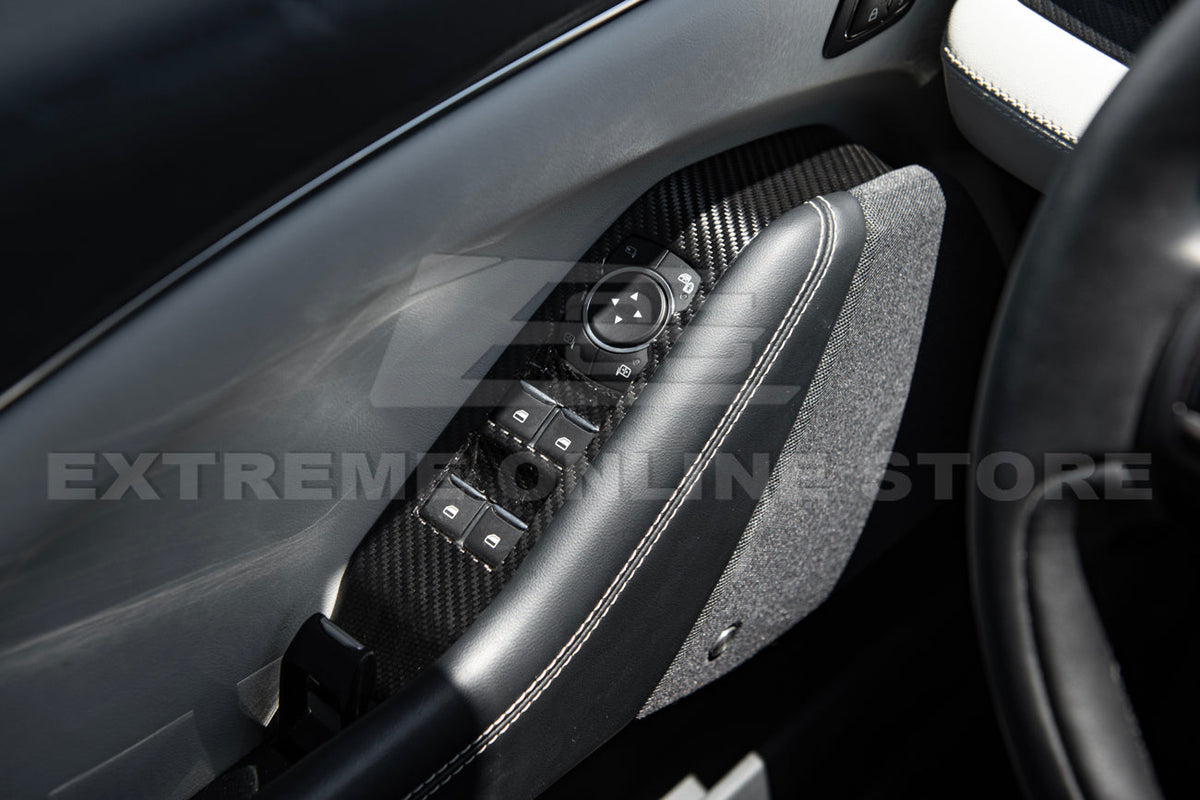 2021+ Ford Mustang Mach-E DRY Carbon Fiber Glass Lifting Cover Kit image 8