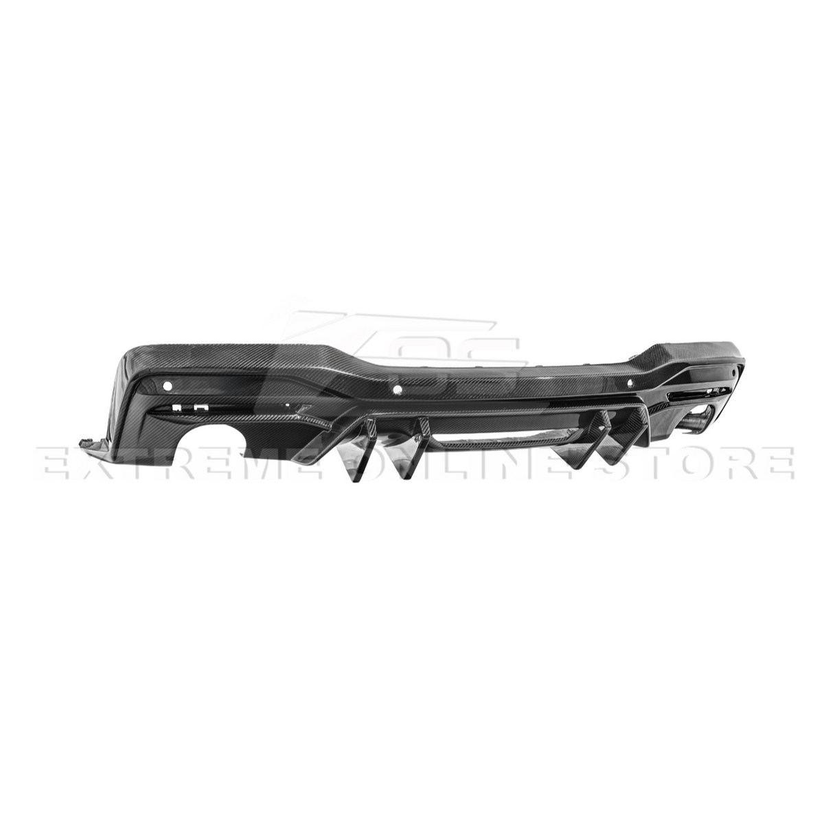 2024-Up Ford Mustang Performance V2 Carbon Fiber Rear Bumper Dual Tip Diffuser image 19