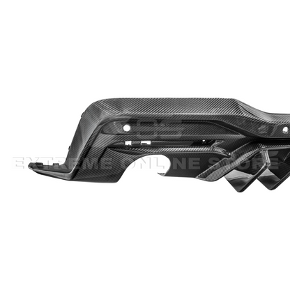 2024-Up Ford Mustang Performance V2 Carbon Fiber Rear Bumper Dual Tip Diffuser image 25