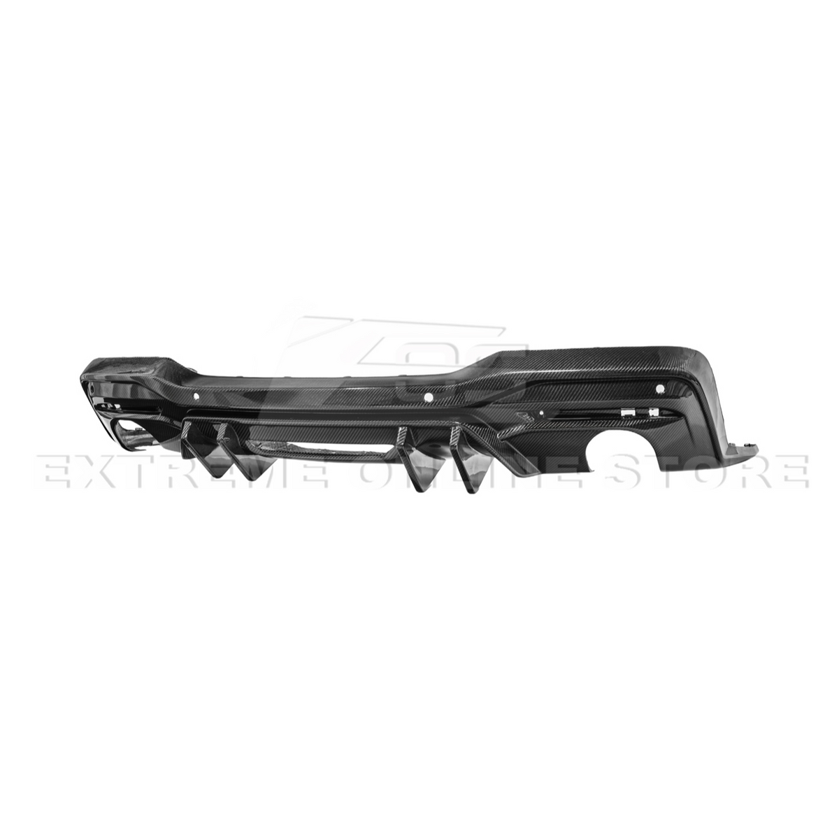 2024-Up Ford Mustang Performance V2 Carbon Fiber Rear Bumper Dual Tip Diffuser image 23