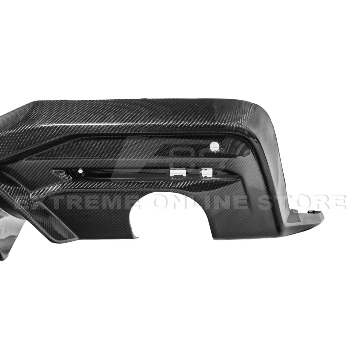 2024-Up Ford Mustang Performance V2 Carbon Fiber Rear Bumper Dual Tip Diffuser image 29