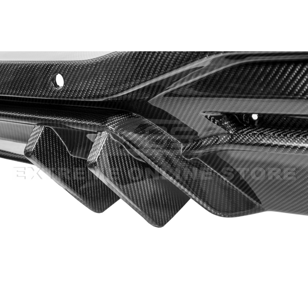 2024-Up Ford Mustang Performance V2 Carbon Fiber Rear Bumper Dual Tip Diffuser image 28