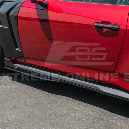 2024-Up Ford Mustang GT500 Style Add-On Side Skirts Extension image 7