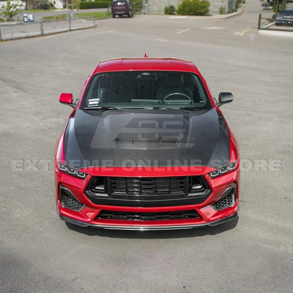 2024-Up Ford Mustang Front Bumper Hood Vented Cover image 5