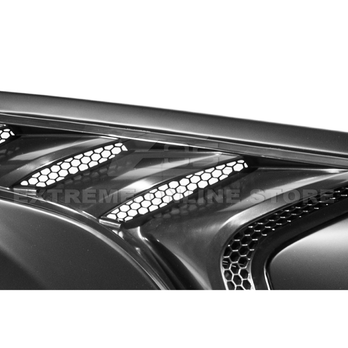 2018-23 Ford Mustang S550 | GTD Style Primed Black Front Side Vented Fenders image 30