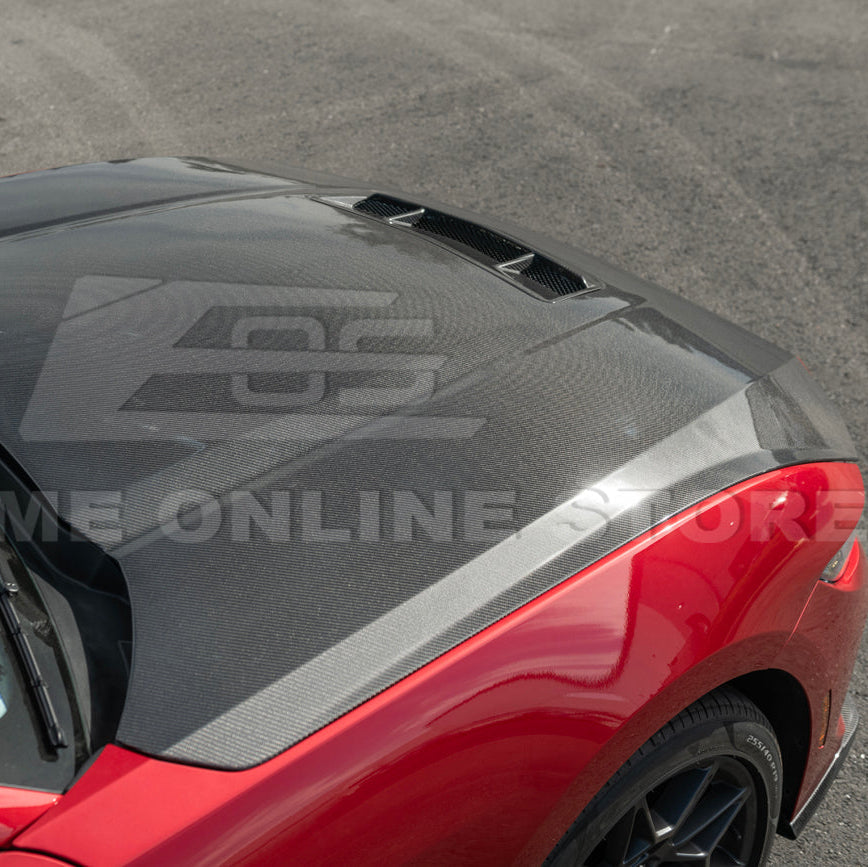 2024-Up Ford Mustang Front Bumper Hood Vented Cover image 9