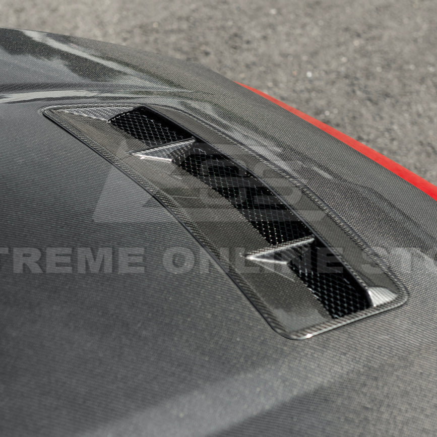 2024-Up Ford Mustang Front Bumper Hood Vented Cover image 10
