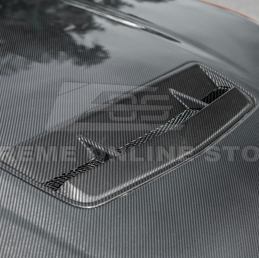 2024-Up Ford Mustang Front Bumper Hood Vented Cover image 14
