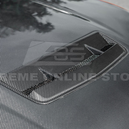 2024-Up Ford Mustang Front Bumper Hood Vented Cover image 14