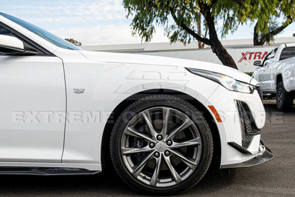 2020-24 Cadillac CT5-V Blackwing Package Style Carbon Fiber Front Lip Splitter Canards image 6