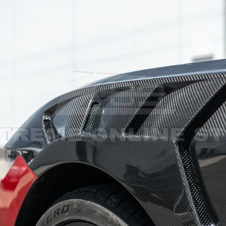 2024-Up Ford Mustang S650 GTD Style Carbon Fiber Front Side Vented Fenders image 10