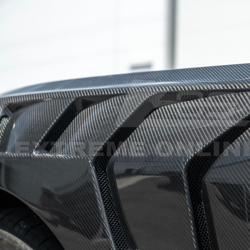 2024-Up Ford Mustang S650 GTD Style Carbon Fiber Front Side Vented Fenders image 11