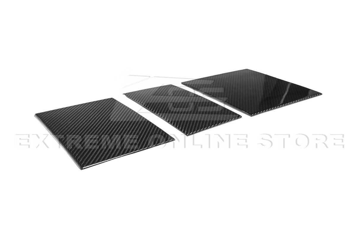 2024-Up Tesla Model 3, 2025-Up Model Y Carbon Fiber Interior Central Storage Box Cover image 8