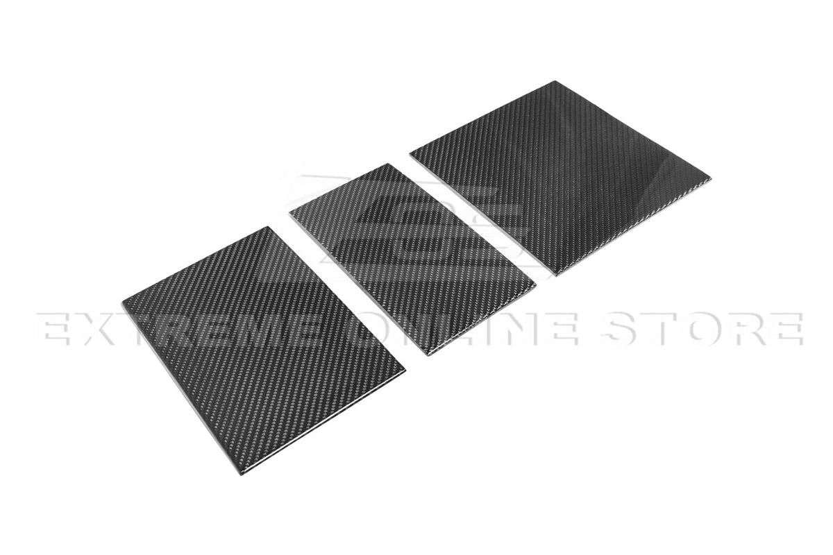 2024-Up Tesla Model 3, 2025-Up Model Y Carbon Fiber Interior Central Storage Box Cover image 7