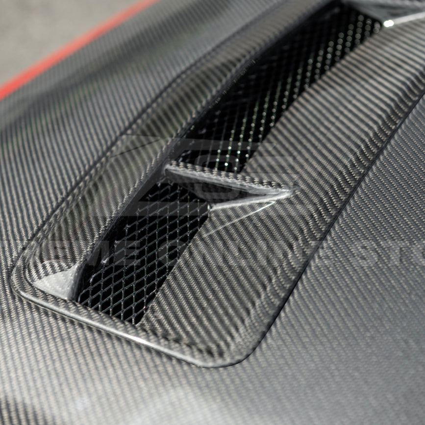 2024-Up Ford Mustang Front Bumper Hood Vented Cover image 12