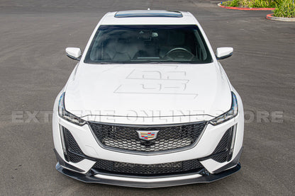 2020-24 Cadillac CT5-V Blackwing Package Style Carbon Front Lip Side Skirts image 4