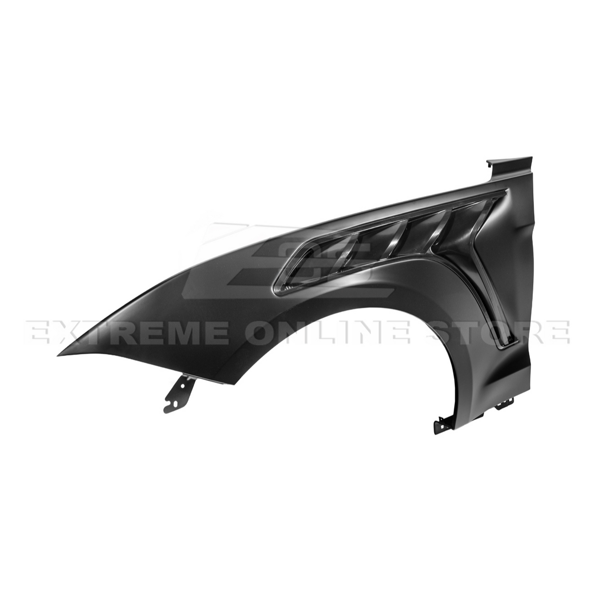 2018-23 Ford Mustang S550 | GTD Style Primed Black Front Side Vented Fenders image 24