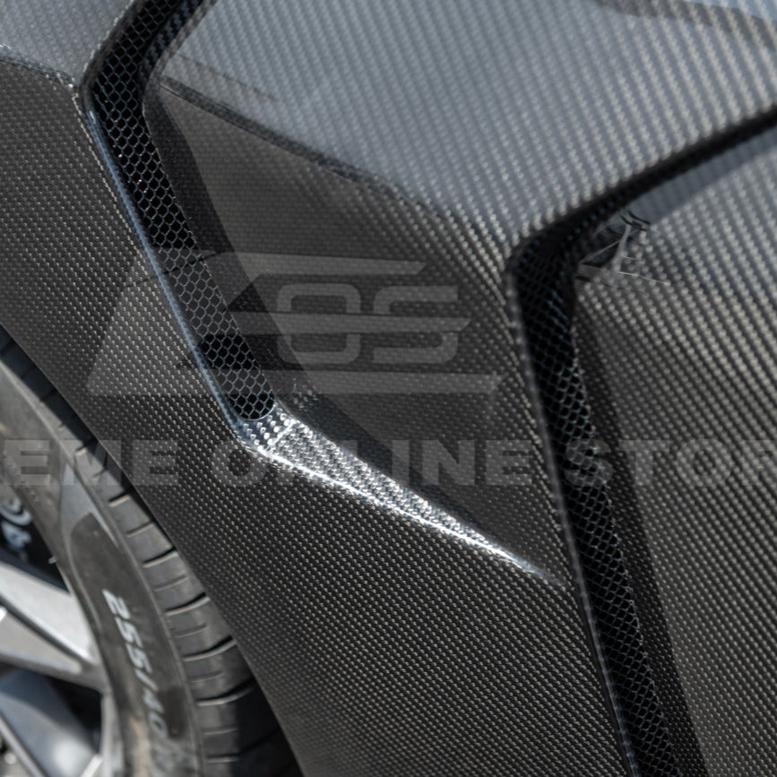 2024-Up Ford Mustang S650 GTD Style Carbon Fiber Front Side Vented Fenders image 13