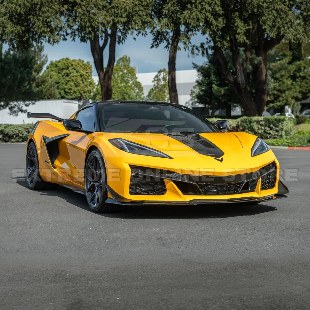 Corvette C8 Z06 / E-Ray DRY CARBON FIBER Front Splitter & Canards [Z07 Extended Package] image 4