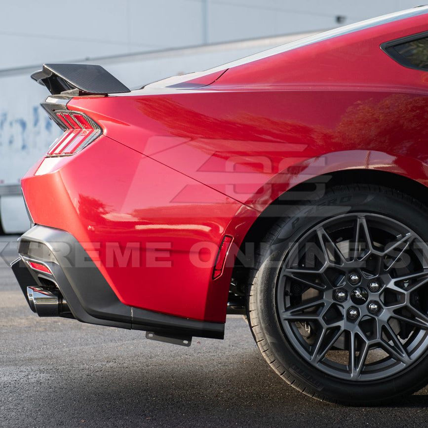 2024+ Ford Mustang V2 Package Carbon Fiber Rear Bumper Diffuser image 9