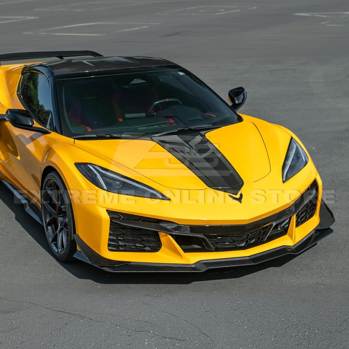 Corvette C8 Z06 / E-Ray DRY CARBON FIBER Front Splitter & Canards [Z07 Extended Package] image 5