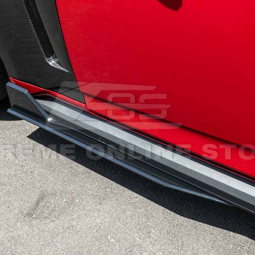 2024-Up Ford Mustang GT500 Style Add-On Side Skirts Extension image 9