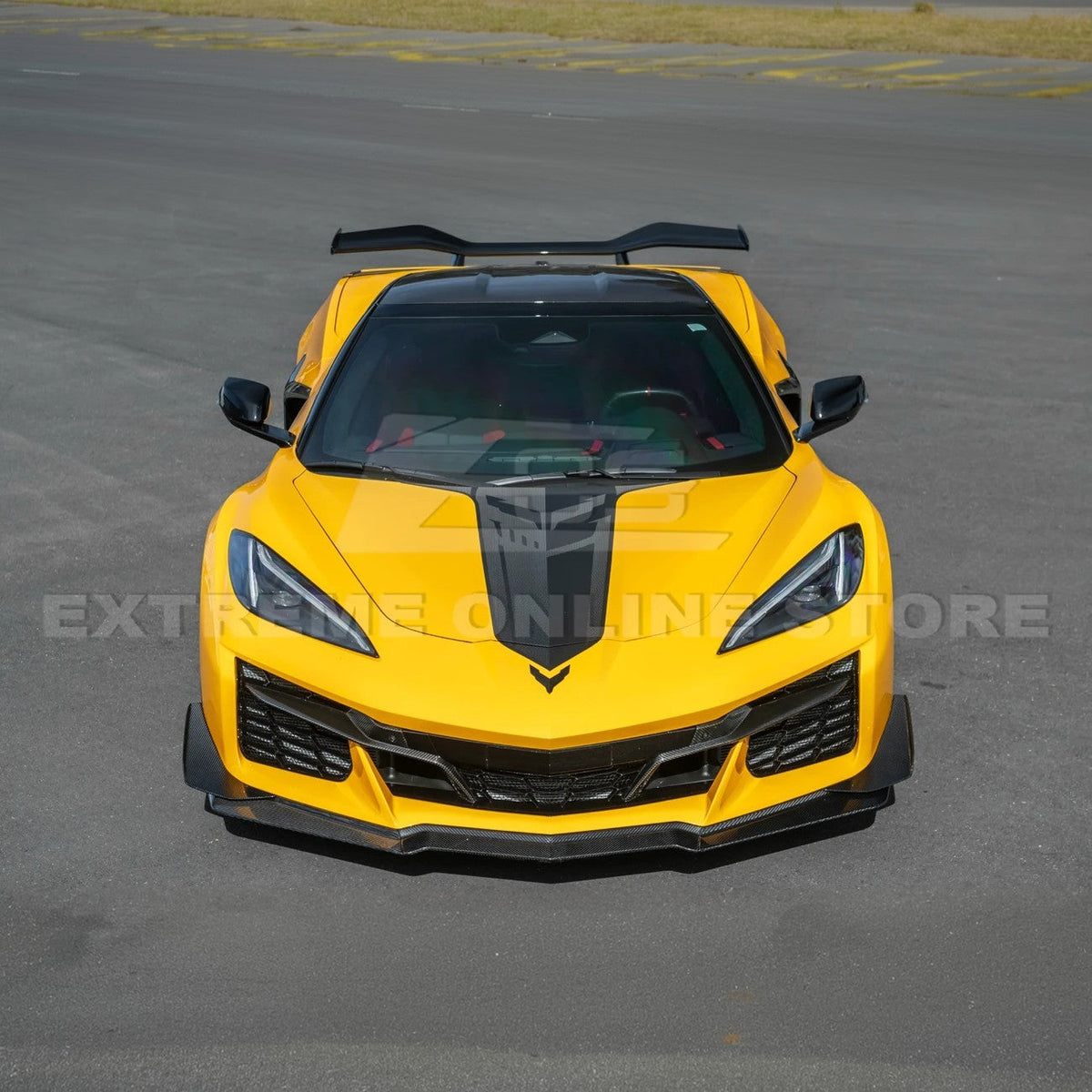 Corvette C8 Z06 / E-Ray DRY CARBON FIBER Front Splitter & Canards [Z07 Extended Package] image 7