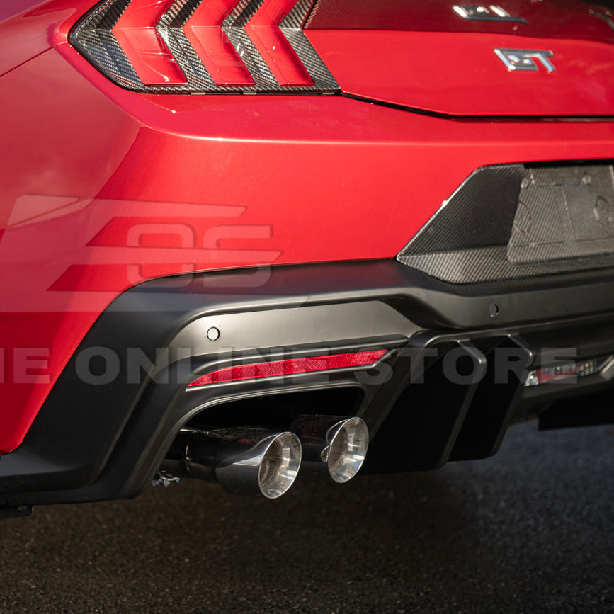 2024+ Ford Mustang V2 Package Carbon Fiber Rear Bumper Diffuser image 13