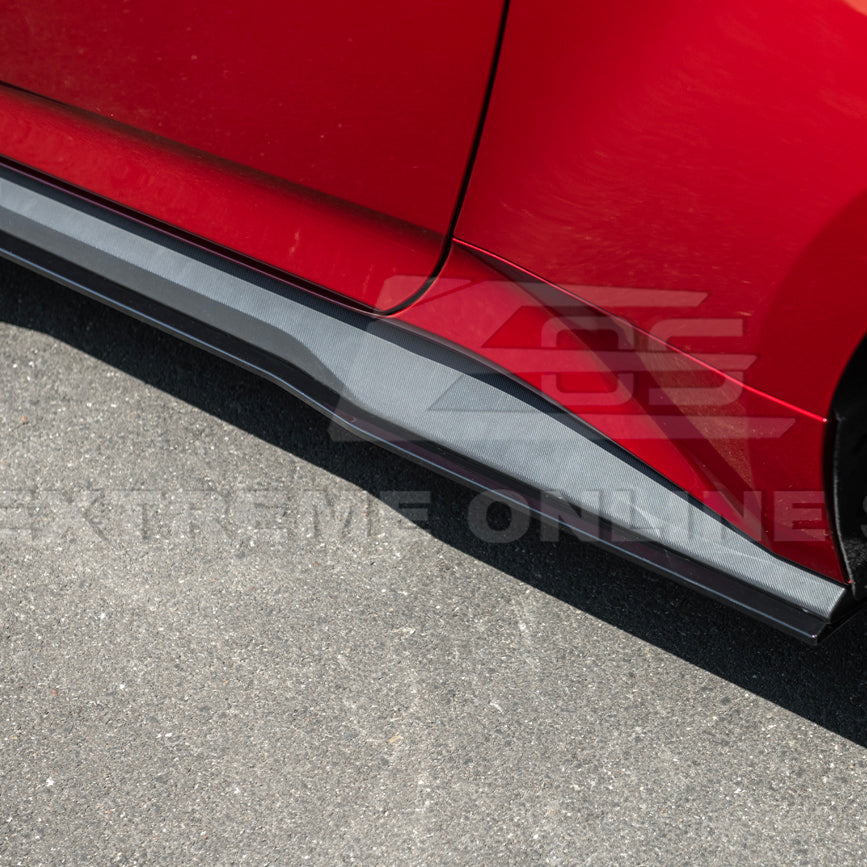 2024-Up Ford Mustang GT500 Style Add-On Side Skirts Extension image 10