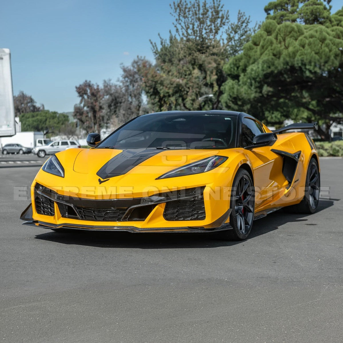 Corvette C8 Z06 / E-Ray DRY CARBON FIBER Front Splitter & Canards [Z07 Extended Package] image 8
