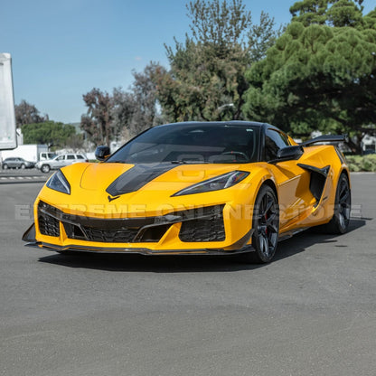 Corvette C8 Z06 / E-Ray DRY CARBON FIBER Front Splitter & Canards [Z07 Extended Package] image 8