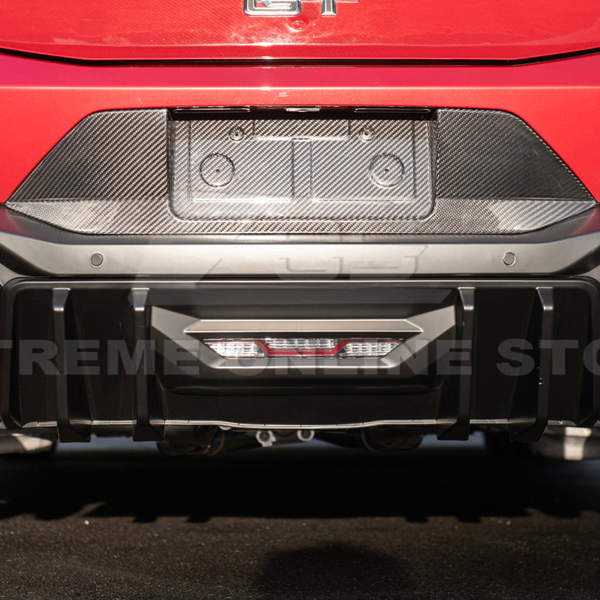 2024+ Ford Mustang V2 Package Carbon Fiber Rear Bumper Diffuser image 16