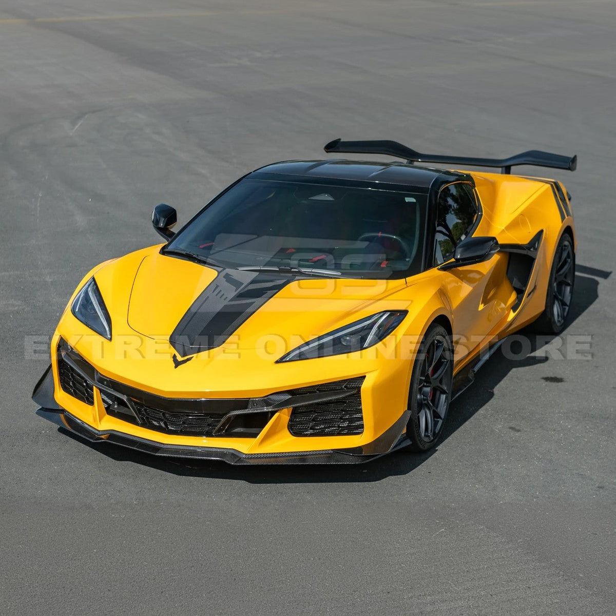 Corvette C8 Z06 / E-Ray DRY CARBON FIBER Front Splitter & Canards [Z07 Extended Package] image 9