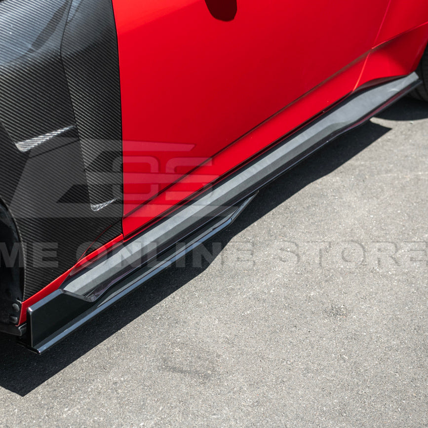 2024-Up Ford Mustang GT500 Style Add-On Side Skirts Extension image 11