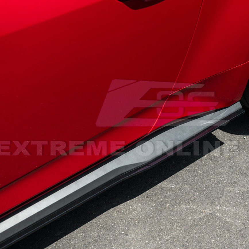 2024-Up Ford Mustang GT500 Style Add-On Side Skirts Extension image 12