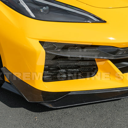 Corvette C8 Z06 / E-Ray DRY CARBON FIBER Front Splitter & Canards [Z07 Extended Package] image 19