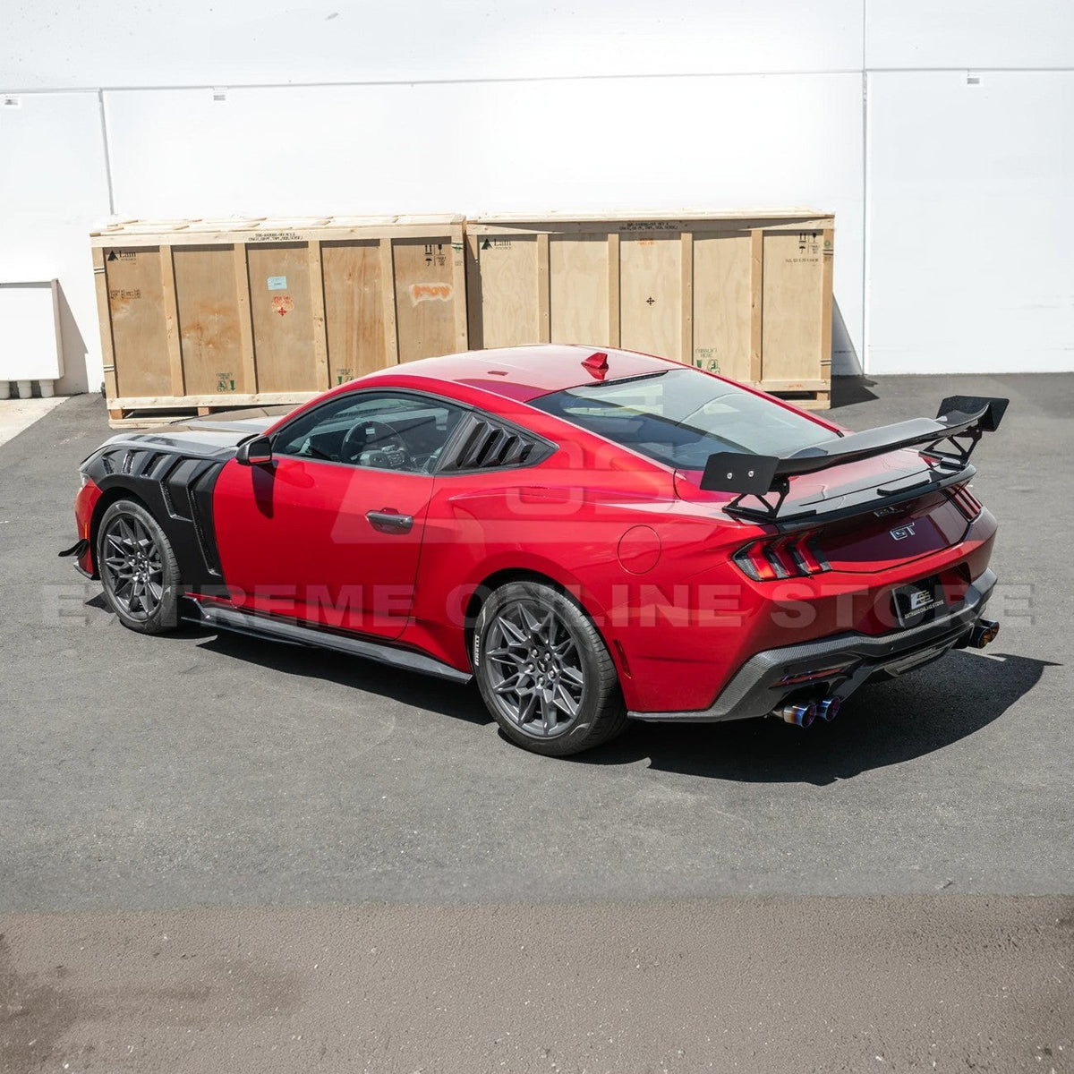 2024-Up Ford Mustang S650 GTD Style Carbon Fiber Front Side Vented Fenders image 7