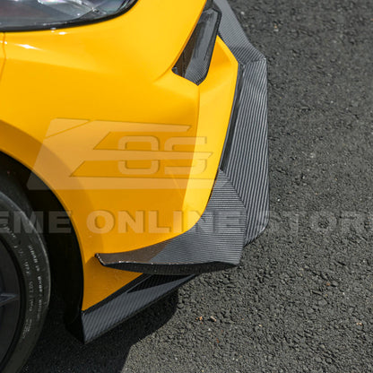 Corvette C8 Z06 / E-Ray DRY CARBON FIBER Front Splitter & Canards [Z07 Extended Package] image 11