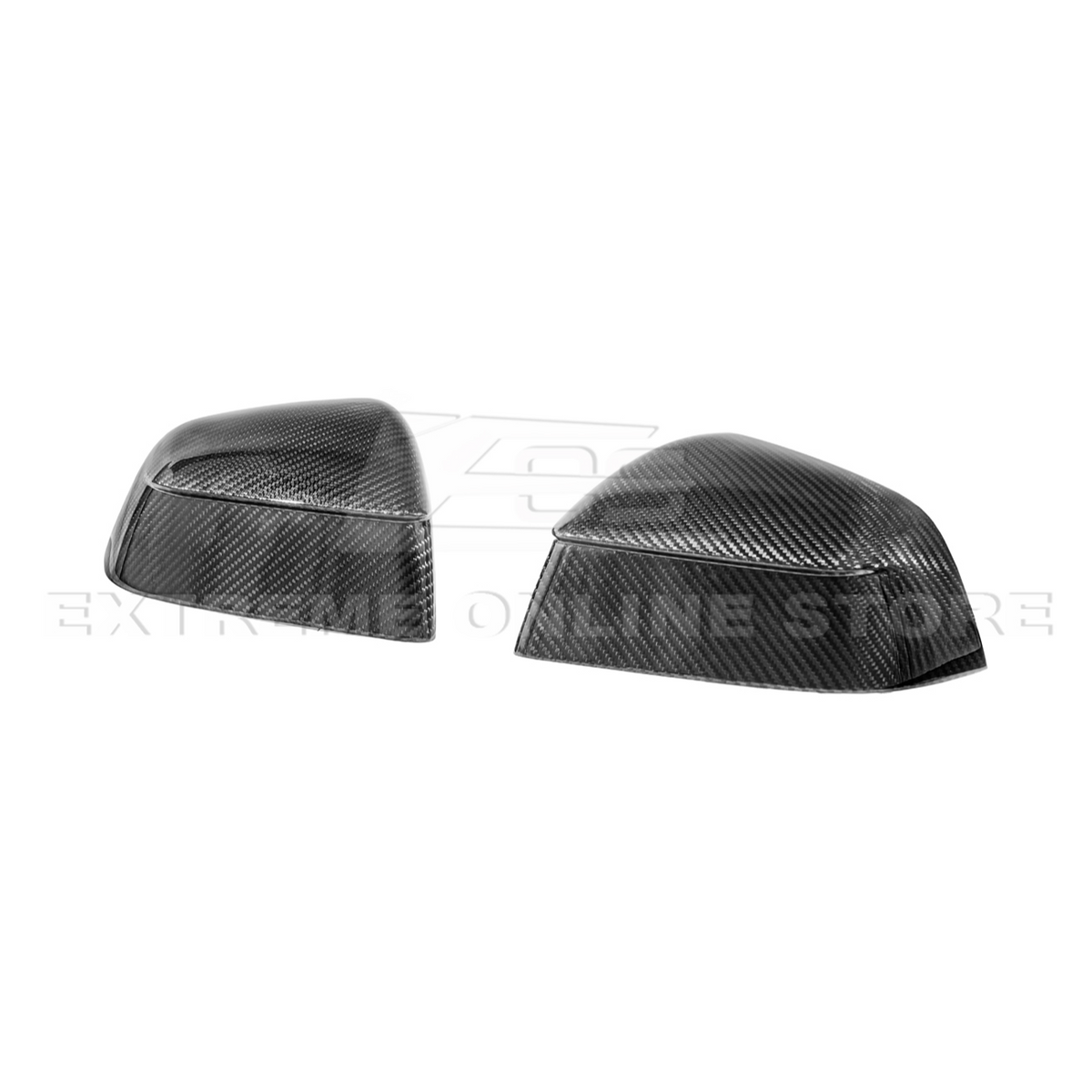 2025-Up Tesla Model Y Dry Carbon Fiber Tape On Side Mirror Cap Covers Pair image 6